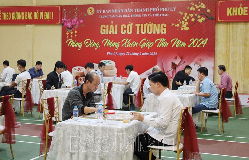 Thành phố Phủ Lý tổ chức Giải Cờ tướng chào Xuân Giáp Thìn 2024