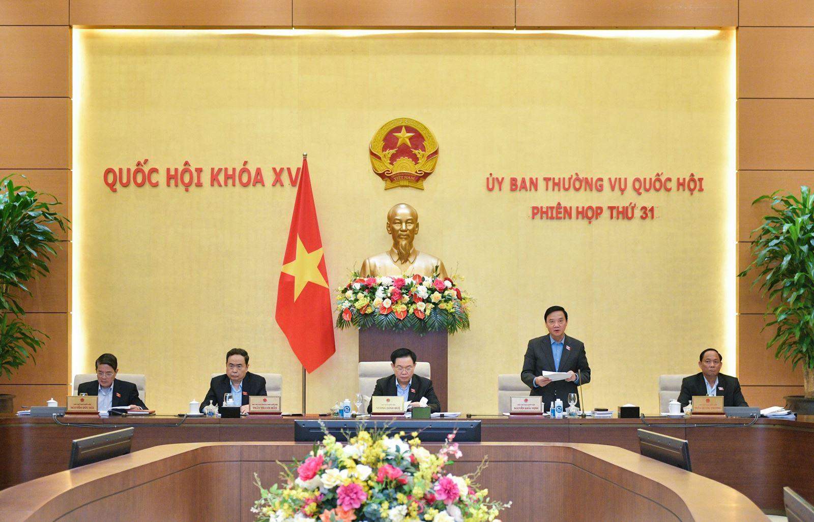 Khai mạc Phiên họp thứ 31 của Uỷ ban Thường vụ Quốc hội