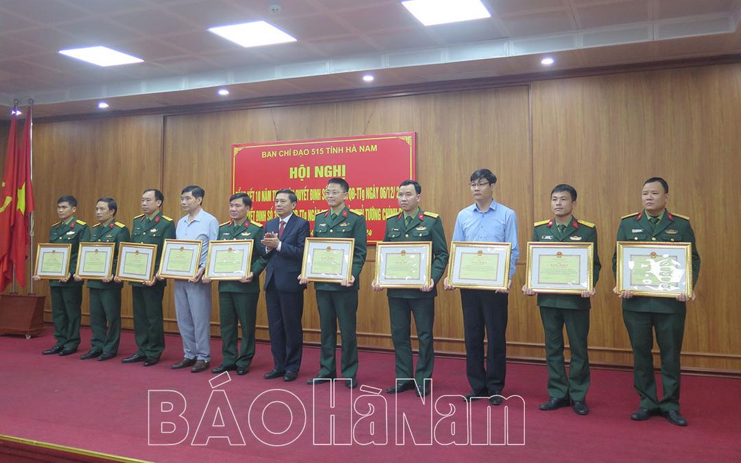 Ban chỉ đạo 515 tỉnh tổng kết 10 năm thực hiện các quyết định của Thủ tướng Chính phủ về tìm kiếm, quy tập hài cốt liệt sĩ