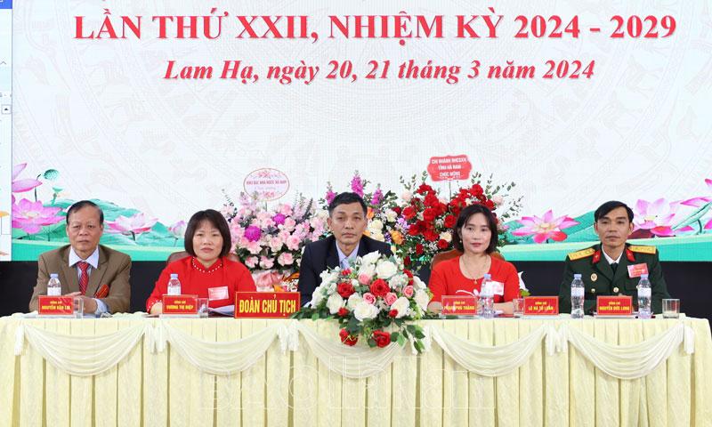 Đại hội đại biểu MTTQ phường Lam Hạ lần thứ XXII, nhiệm kỳ 2024 - 2029
