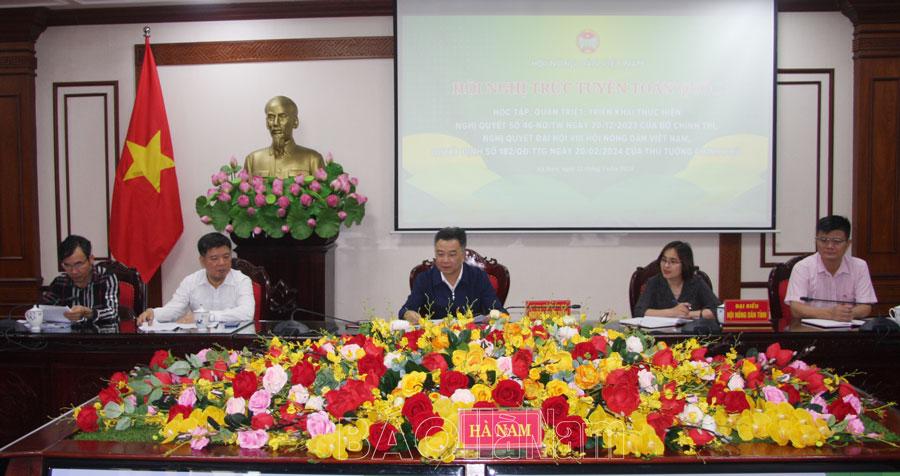 Quán triệt Nghị quyết 46 của Bộ Chính trị về đổi mới, nâng cao chất lượng hoạt động của tổ chức Hội nông dân