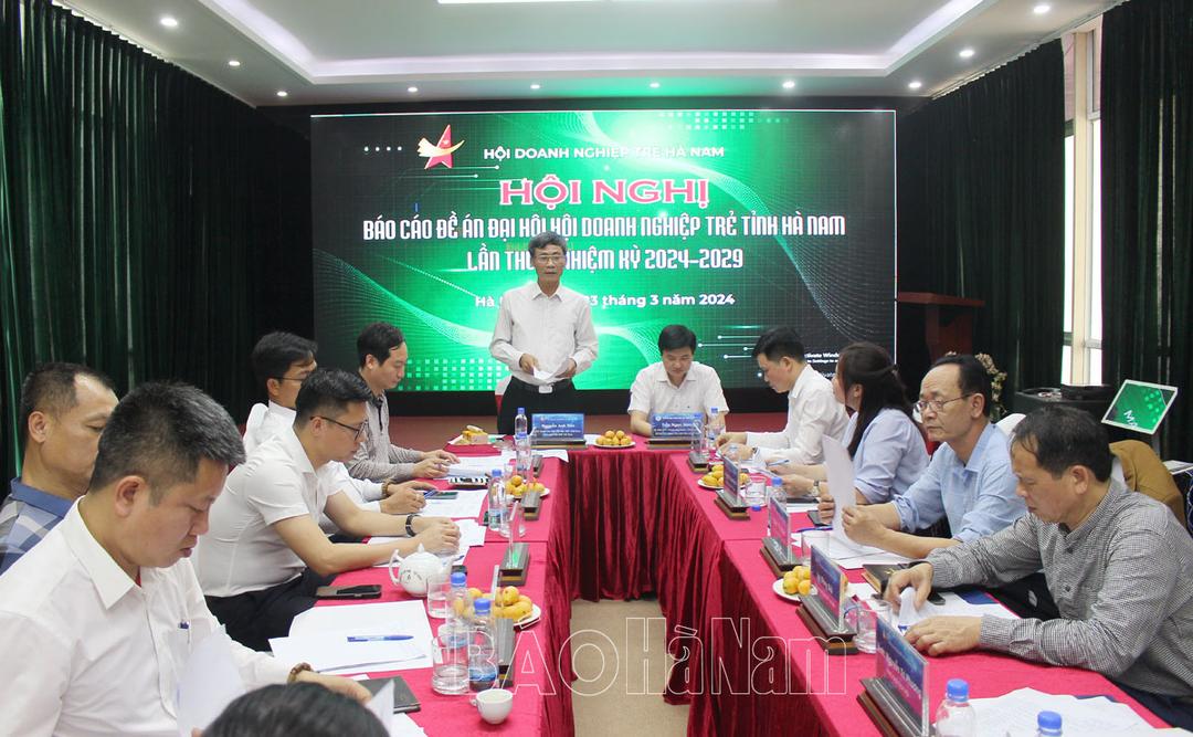 Báo cáo đề án tổ chức Đại hội Hội Doanh nghiệp trẻ tỉnh nhiệm kỳ 2024-2029
