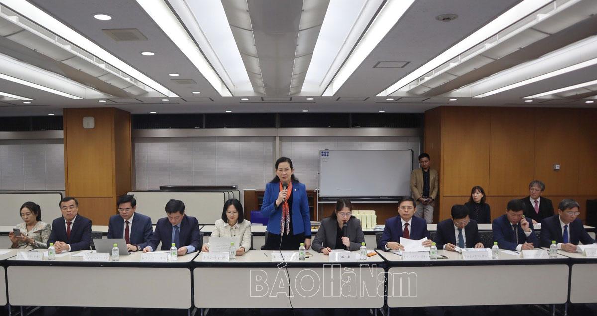 Đoàn xúc tiến đầu tư tỉnh thăm và làm việc với Tổ chức hỗ trợ doanh nghiệp vừa và nhỏ Tokyo,Tập đoàn Itochu