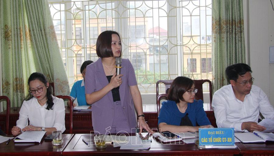 Hội LHPN tỉnh tổ chức hội nghị phản biện xã hội đối với dự thảo quy định về mức giá dịch vụ khám, chữa bệnh