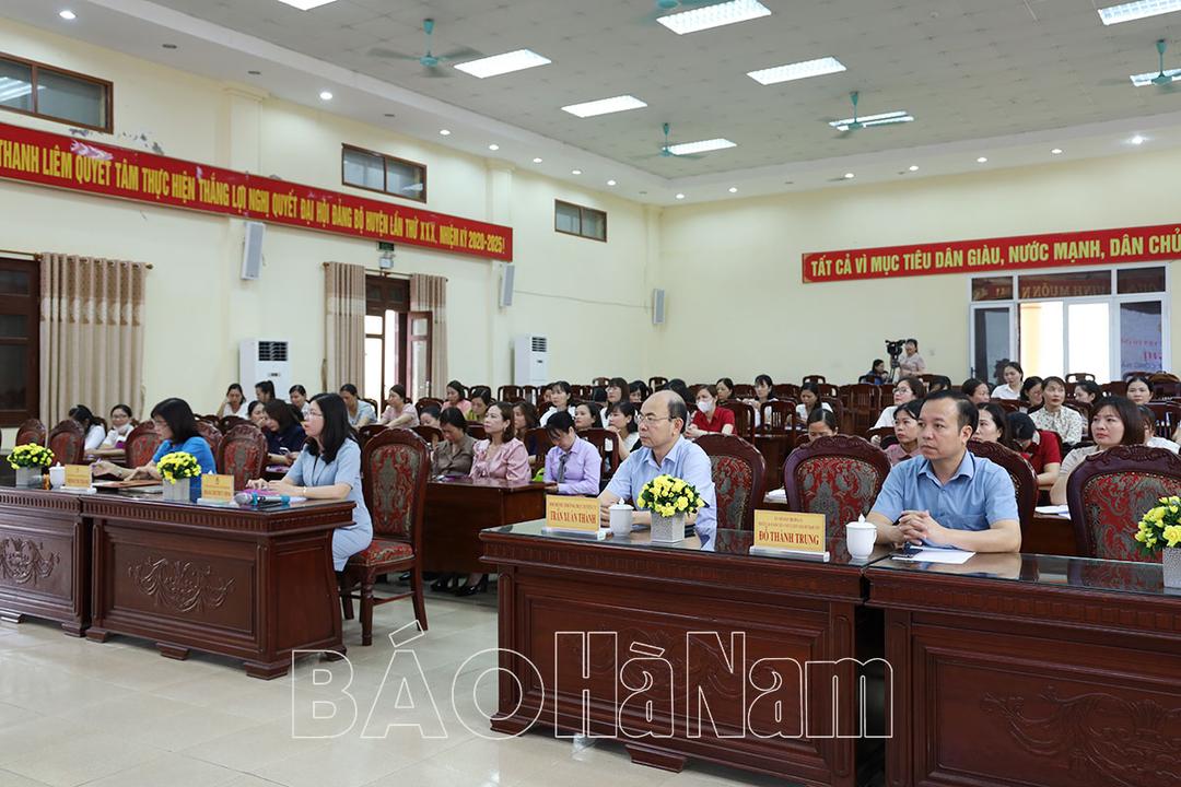 Tập huấn công tác nữ công năm 2024 cho cán bộ công đoàn huyện Thanh Liêm