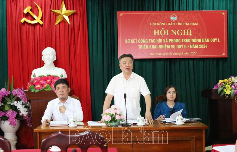 Hội Nông dân tỉnh triển khai nhiệm vụ quý II/2024