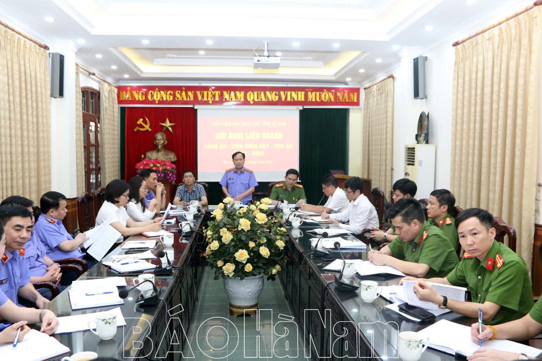 Ba ngành làm án triển khai công tác phối hợp hoạt động tố tụng hình sự quý II/2024