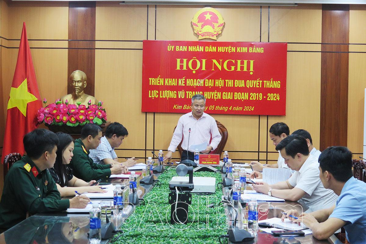 Kim Bảng triển khai Kế hoạch Đại hội thi đua Quyết thắng lực lượng vũ trang huyện giai đoạn 2019 – 2024