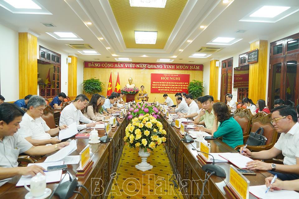 Đồng chí Bí thư Tỉnh ủy làm việc với các địa phương, cơ quan, đơn vị về kết quả tiếp công dân, giải quyết đơn thư KNTC quý I/2024