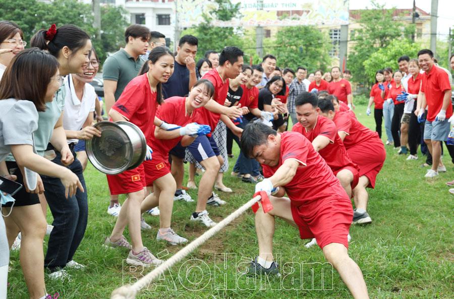 Hội thao công nhân, viên chức, lao động huyện Bình Lục mở rộng năm 2024