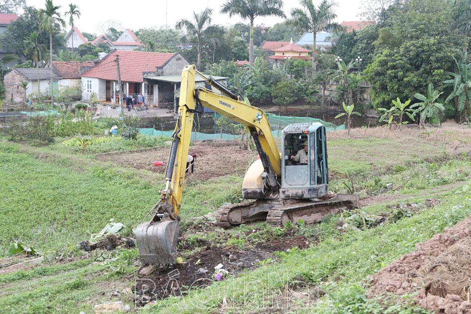 Lý Nhân tập trung giải tỏa vi phạm hành lang bảo vệ đê sông Hồng