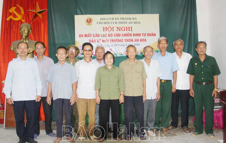 Hội CCB xã Thanh Hà ra mắt Câu lạc bộ Cựu chiến binh tự quản bảo vệ môi trường