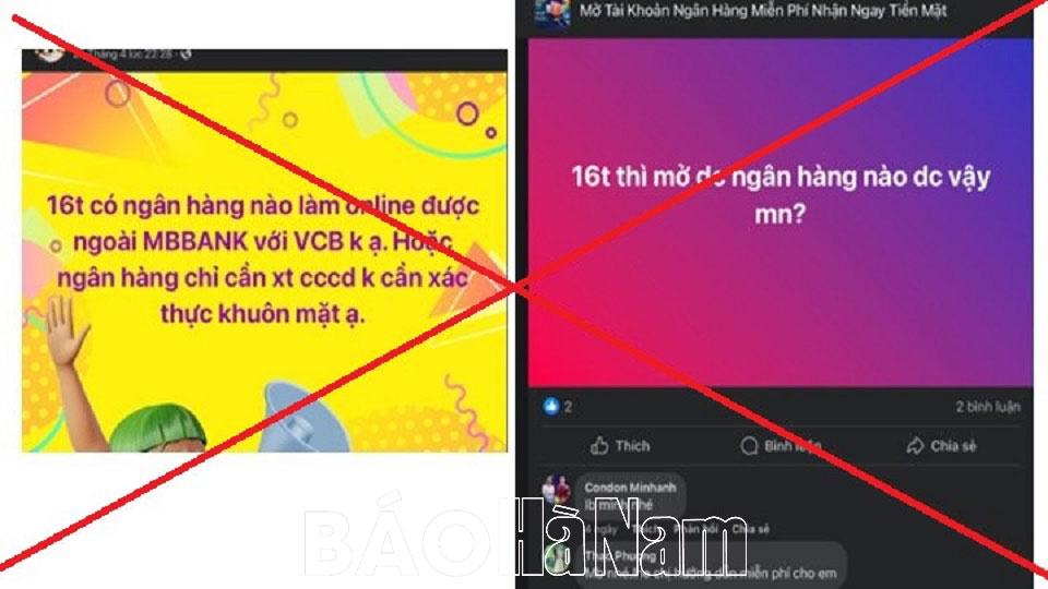 Cảnh giác hoạt động dụ dỗ học sinh tham gia mua, bán thông tin cá nhân và tài khoản ngân hàng