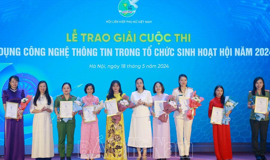 Hội LHPN Bình Lục đạt giải Ba toàn quốc Cuộc thi “Ứng dụng CNTT trong tổ chức sinh hoạt hội”