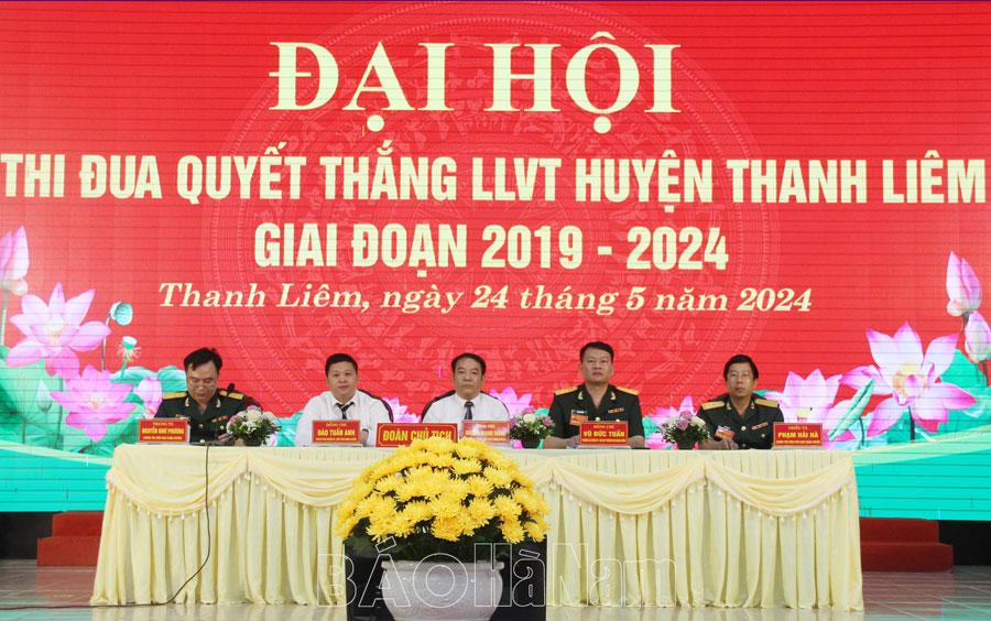 Đại hội thi đua Quyết thắng LLVT huyện Thanh Liêm giai đoạn 2019-2024