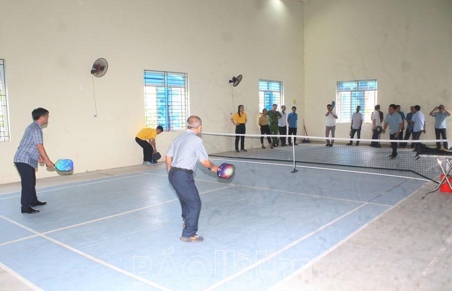 Tập huấn môn Pickleball cho công chức văn hóa xã, phường của thị xã Duy Tiên