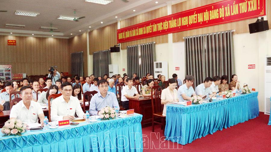 Đại biểu HĐND tỉnh tiếp xúc cử tri thành phố Phủ Lý