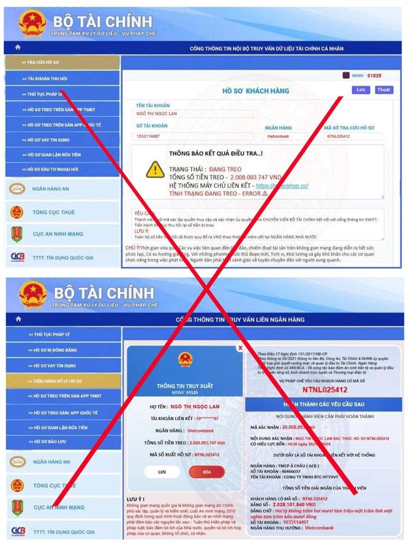 Bộ Tài chính khuyến cáo việc giả mạo văn bản, con dấu và website của Bộ để lừa đảo