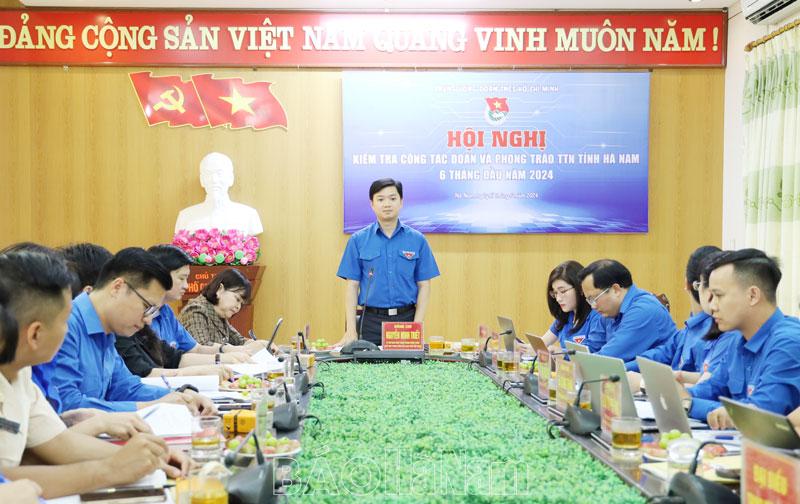 Trung ương Đoàn kiểm tra công tác đoàn và phong trào thanh, thiếu nhi tỉnh 6 tháng đầu năm