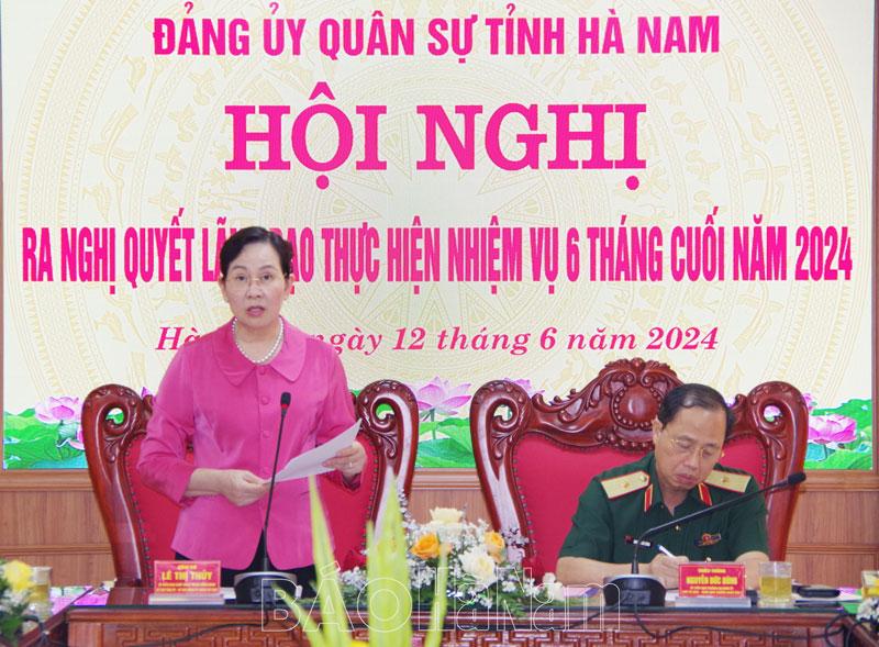 Đảng ủy Quân sự tỉnh ra nghị quyết lãnh đạo thực hiện nhiệm vụ 6 tháng cuối năm
