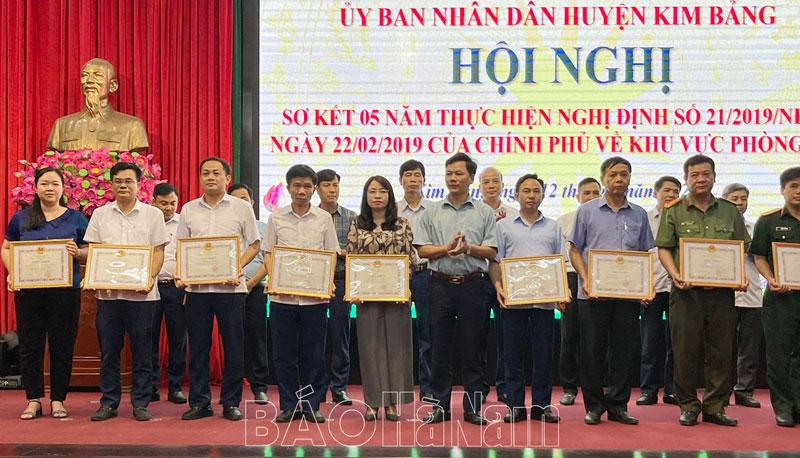Kim Bảng sơ kết 5 năm thực hiện Nghị định của Chính phủ về khu vực phòng thủ