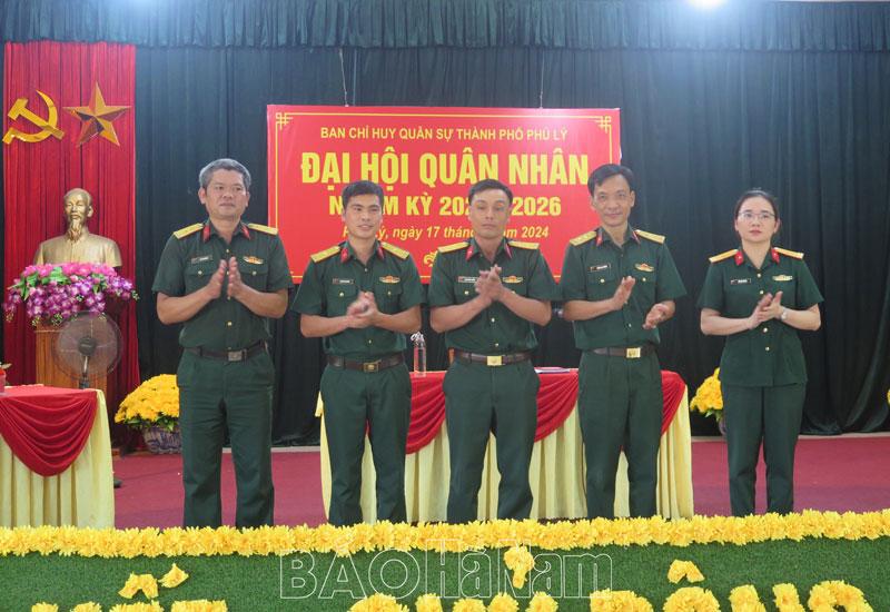 Ban CHQS thành phố Phủ Lý tổ chức Đại hội quân nhân nhiệm kỳ 2024-2026