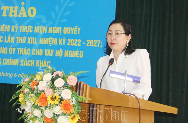 Đoàn công tác Hội LHPN Việt Nam làm việc tại tỉnh Hà Nam