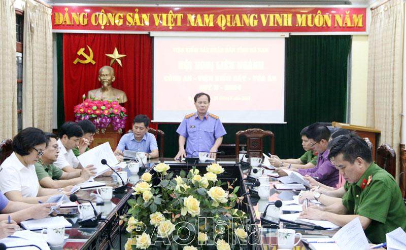 Ba ngành làm án triển khai công tác phối hợp hoạt động tố tụng hình sự quý III/2024