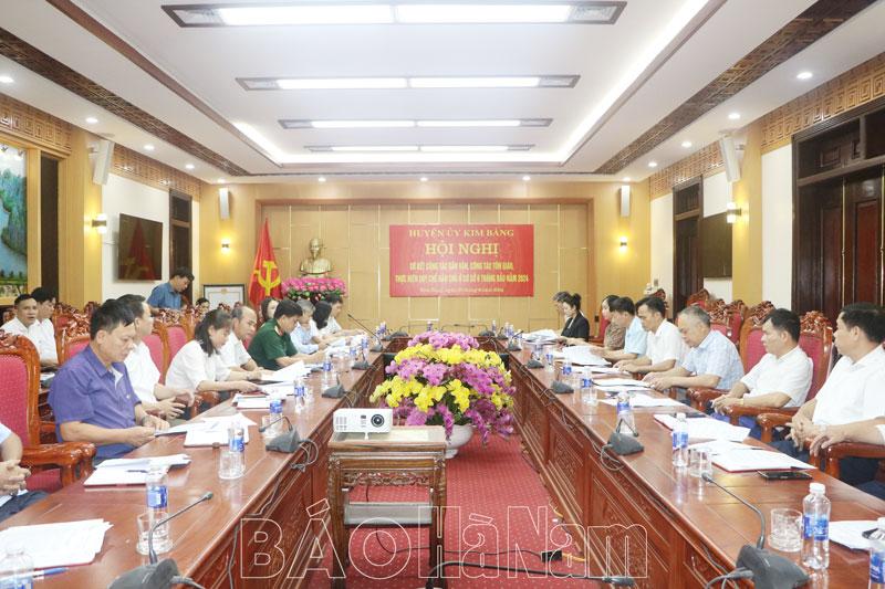 Huyện ủy Kim Bảng sơ kết công tác dân vận, tôn giáo, thực hiện quy chế dân chủ ở cơ sở