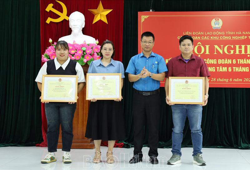 6 tháng đầu năm, Công đoàn các KCN tỉnh thành lập mới 10 công đoàn cơ sở