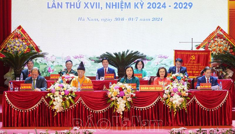 Phiên thứ nhất Đại hội đại biểu MTTQ Việt Nam tỉnh Hà Nam lần thứ XVII, nhiệm kỳ 2024 – 2029