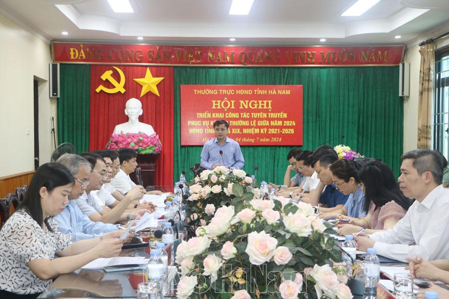 Triển khai công tác tuyên truyền phục vụ kỳ họp thường lệ giữa năm HĐND tỉnh khóa XIX