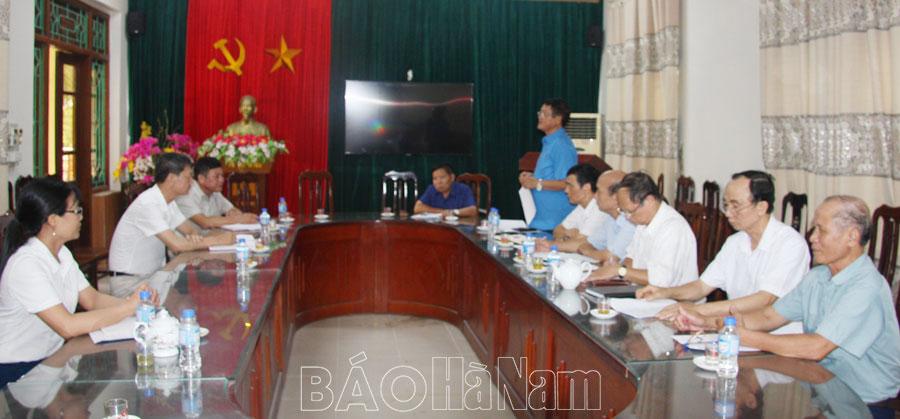 Hội Nạn nhân chất độc da cam/dioxin Bình Lục kiểm tra công tác hội năm 2024