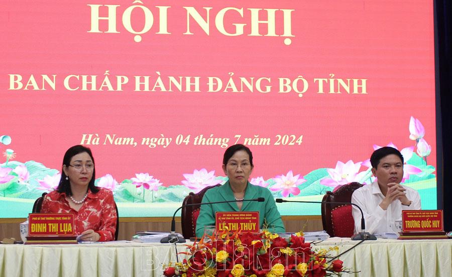 BCH Đảng bộ tỉnh đánh giá kết quả công tác 6 tháng đầu năm và cho ý kiến nhiều nội dung quan trọng