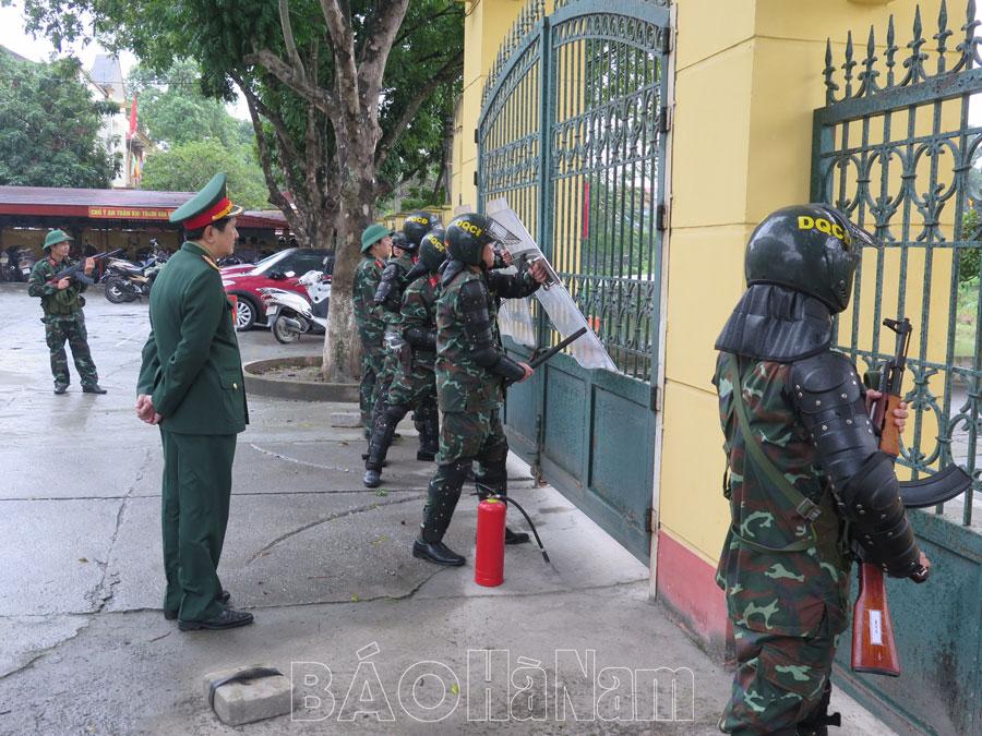 Ban CHQS huyện Thanh Liêm tích cực hưởng ứng phong trào thi đua quyết thắng