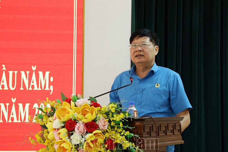 Sơ kết hoạt động công đoàn tỉnh 6 tháng đầu năm