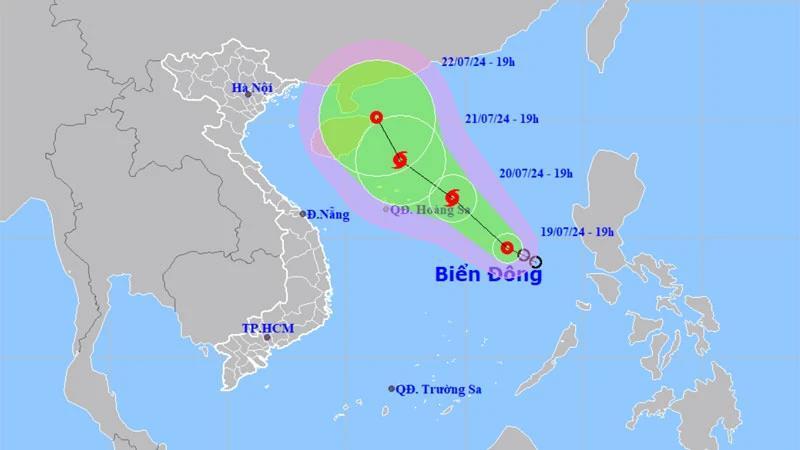 Áp thấp nhiệt đới khả năng mạnh lên thành bão