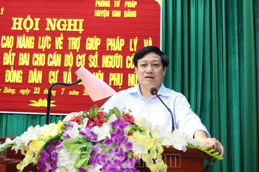 Hơn 100 cán bộ cơ sở, hội viên phụ nữ xã Ngọc Sơn được tập huấn kỹ năng trợ giúp pháp lý, tuyên truyền pháp luật