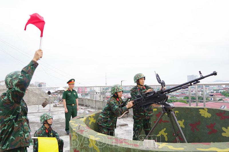 Ban chỉ đạo Phòng không nhân dân Quân khu 3 kiểm tra công tác phòng không nhân dân tỉnh