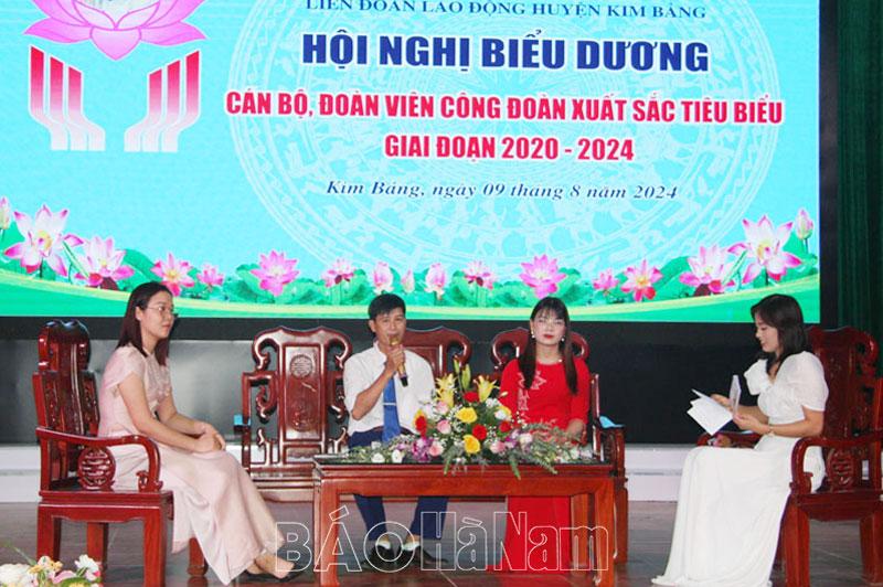 LĐLĐ huyện Kim Bảng biểu dương 30 cán bộ công đoàn tiêu biểu xuất sắc