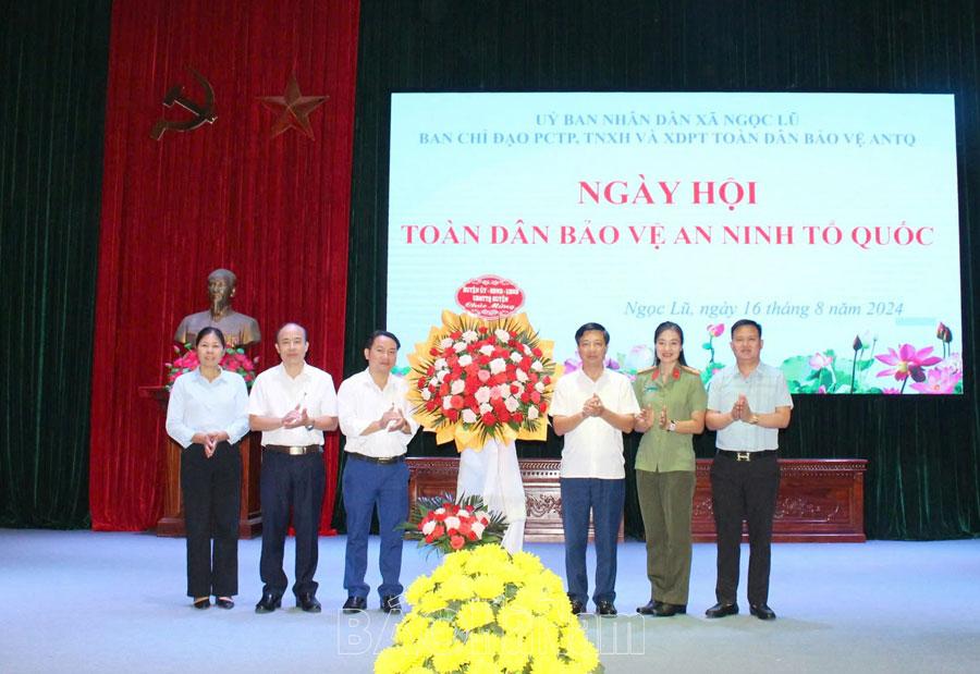 Xã Ngọc Lũ tổ chức ngày hội Toàn dân bảo vệ an ninh Tổ quốc