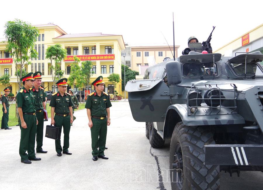 Bộ CHQS tỉnh kiểm tra công tác trực SSCĐ dịp kỷ niệm 19/8 và Quốc khánh 2/9