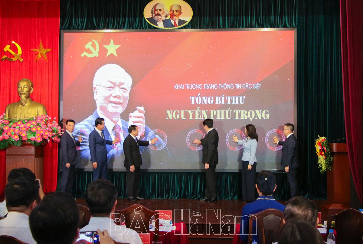 Báo Nhân Dân khai trương Trang thông tin đặc biệt "Tổng Bí thư Nguyễn Phú Trọng - Nhà lãnh đạo có tâm, có tầm của Đảng"