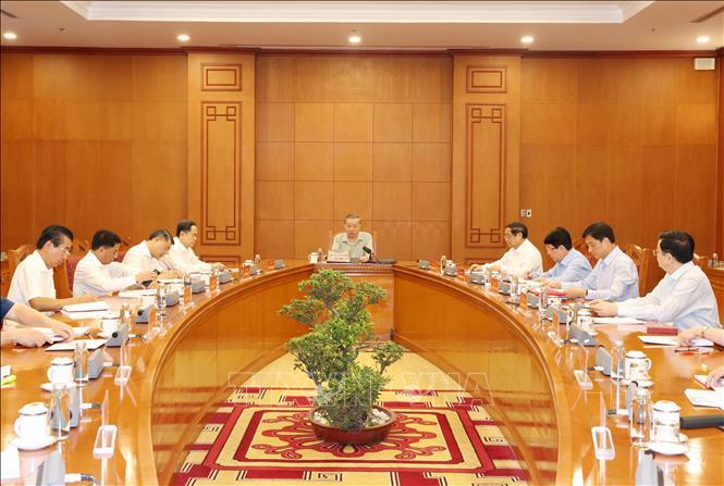 Tổng Bí thư, Chủ tịch nước Tô Lâm chủ trì họp Phiên thứ hai Tiểu ban Nhân sự Đại hội XIV của Đảng