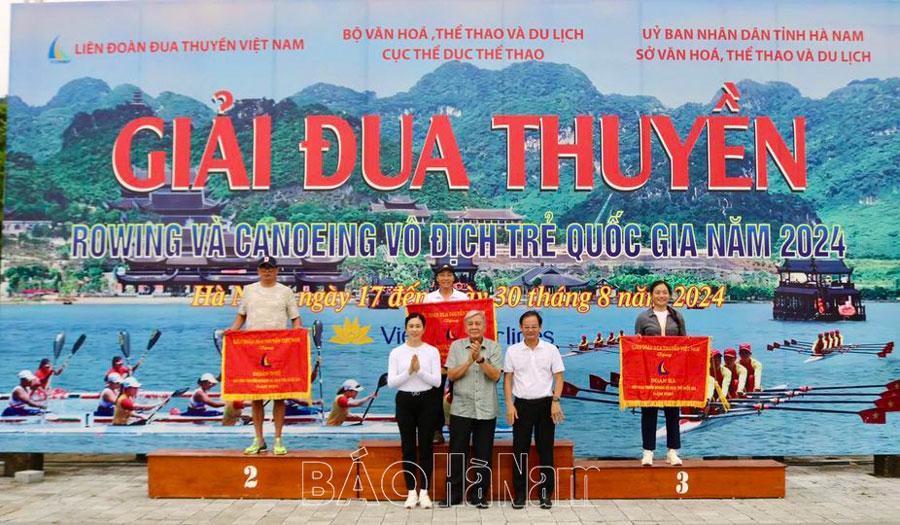 Hải Dương giành giải Nhất toàn đoàn Giải Đua thuyền Rowing Vô địch trẻ Quốc gia năm 2024