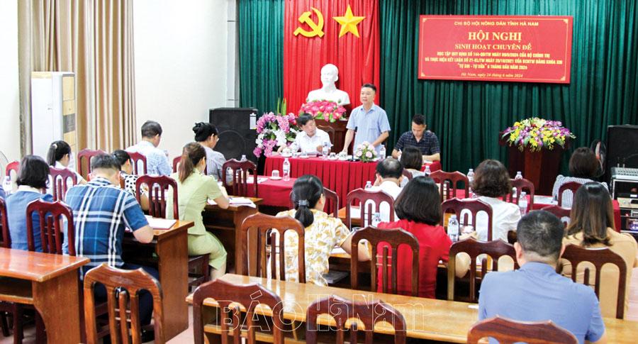 Cụ thể hóa Quy định 144 của Bộ Chính trị vào thực tiễn công tác xây dựng Đảng