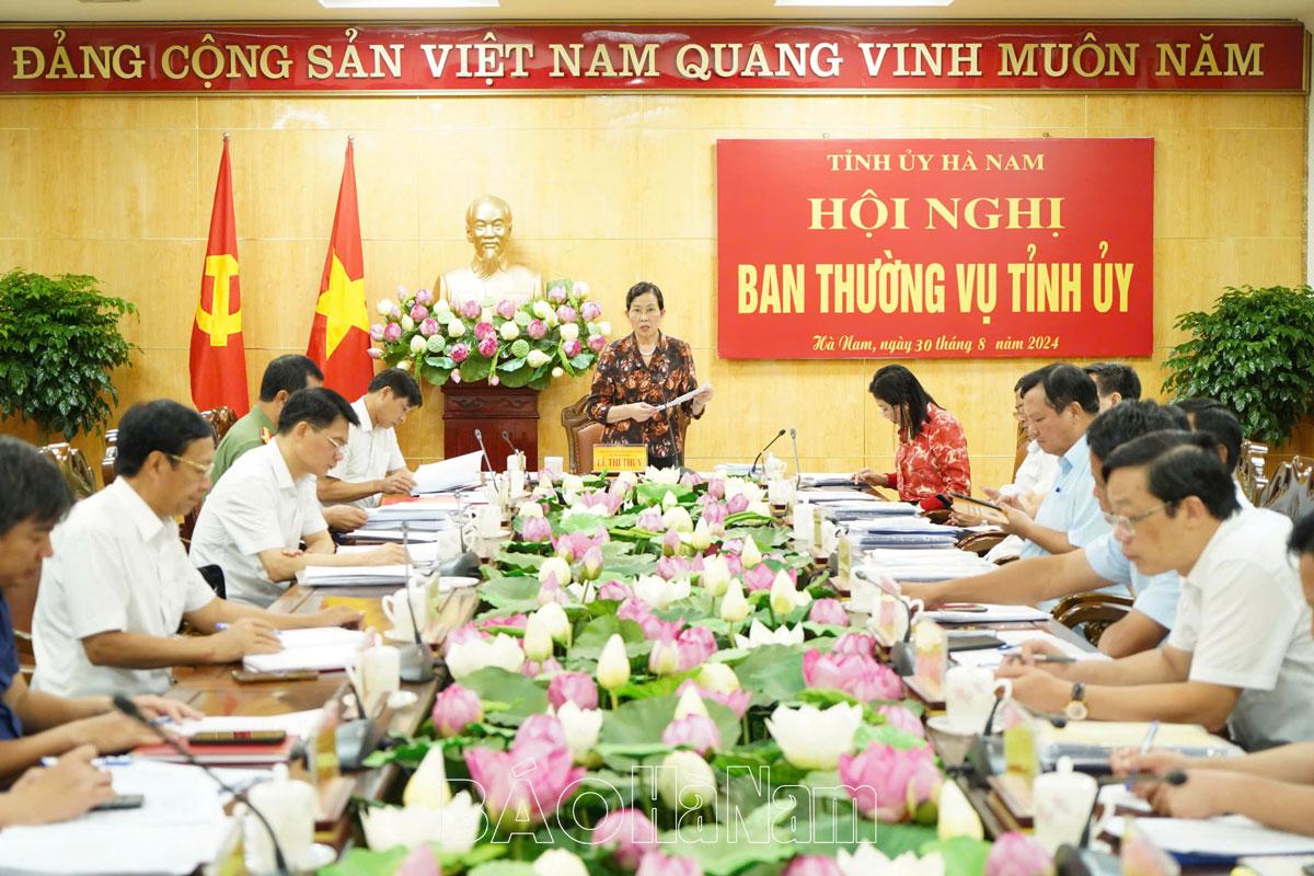 BTV Tỉnh ủy cho ý kiến, cho chủ trương các nội dung thuộc thẩm quyền