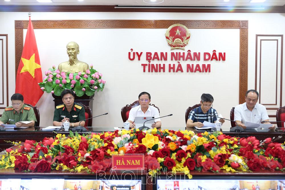 Hội nghị trực tuyến triển khai ứng phó bão số 3