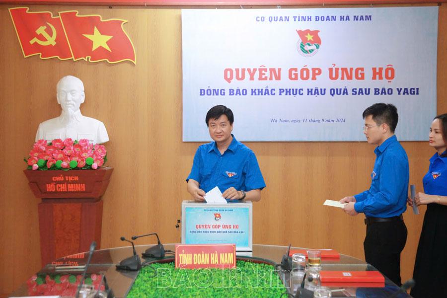 Tuổi trẻ Hà Nam chung tay phòng, chống bão lũ