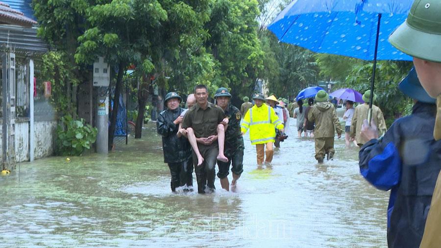 Kim Bảng di dời 443 hộ dân vùng trũng, thấp đến nơi an toàn